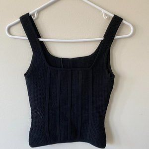 Babaton Sculpt Knit Squareneck Tank XS (Aritzia)